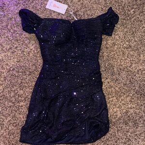 Fashion to Figure Navy Sequin Dress